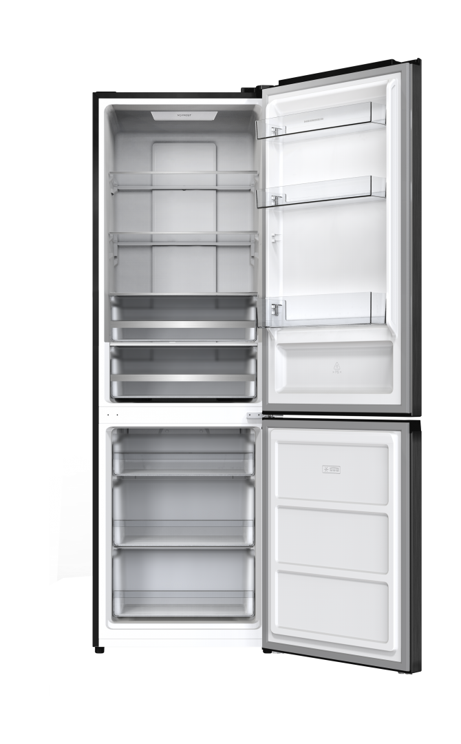 Combina frigorifica Heinner HCNF-HM400DINVDGE++, No Frost, MaxStorage, tehnologie Dual Inverter, clasa energetica: E, ca
