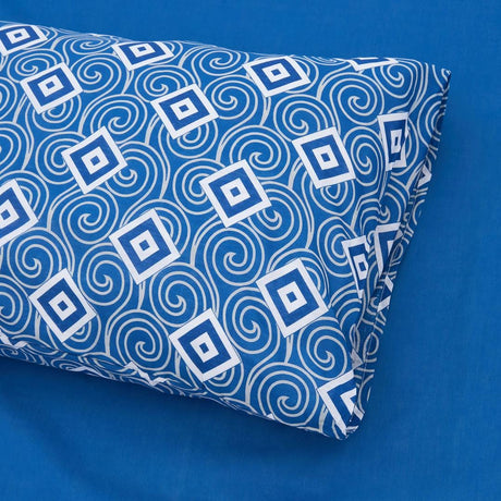 Heinner Lenjerie de pat Lenjerie de Pat Heinner HR-DBL132-BLU | Dubla, 100% Bumbac, 4 Piese, Albastru