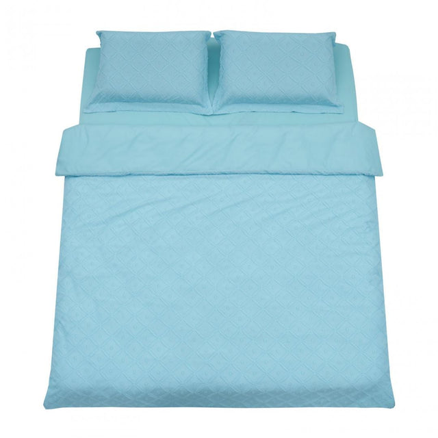 Heinner Lenjerie de pat Lenjerie Pat KS Heinner HR-4KSBED-TFBLUE | Broderie, Tuffata Blue