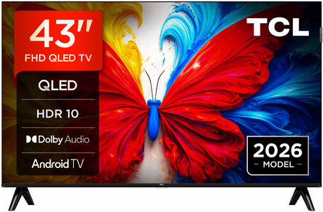 TCL Televizor LED Televizor TCL QLED 43S5L | 108 cm, Smart Android TV, Full HD, Clasa F