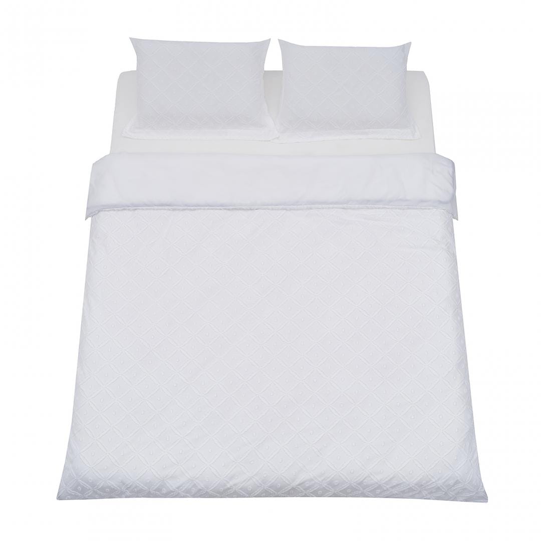 Heinner Lenjerie de pat Lenjerie Pat Heinner HR-4KSBED-TFWHT | Broderie Tufata, Alb, 4 Piese