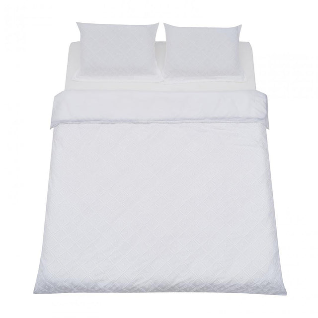 Heinner Lenjerie de pat Lenjerie Pat Heinner HR-4KSBED-TFWHT | Broderie Tufata, Alb, 4 Piese