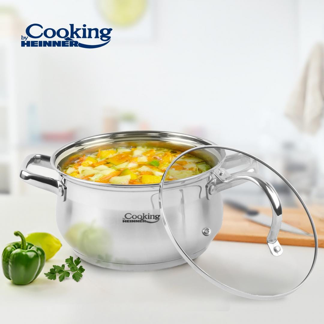Heinner Oala Oala Cooking by Heinner HR-MSF-047 | Inox, 4.7L, 22cm, Cu Capac
