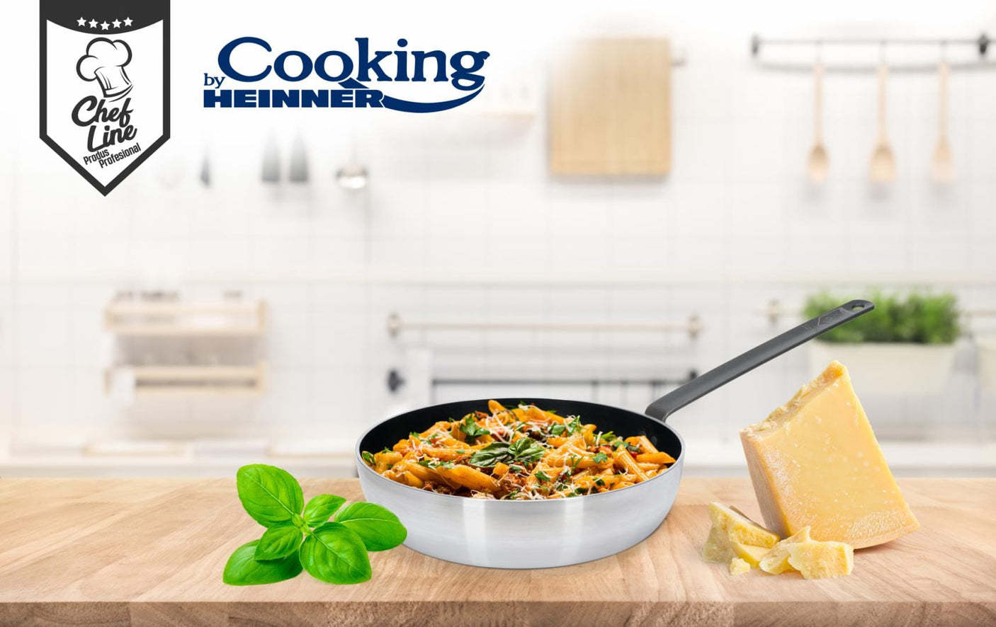 Heinner Tigaie Tigaie Wok Heinner HR-JH-W30 | 30cm, Profesionala, Chef Line
