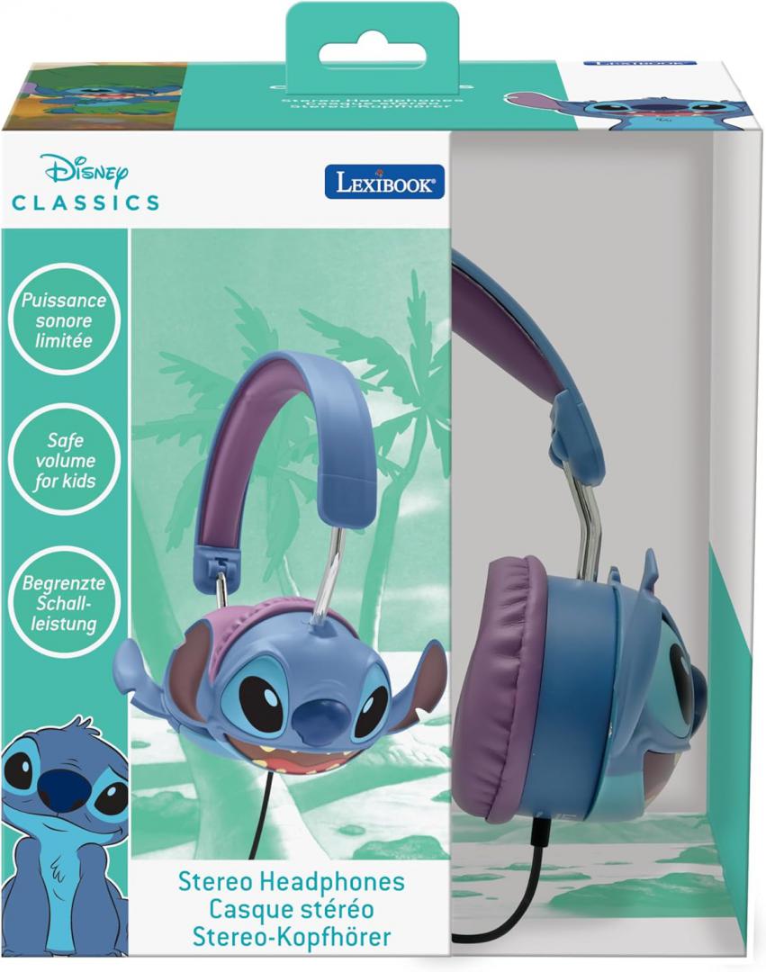Casti Pliabile cu Fir, Stitch — Lexibook