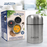 Heinner Accesorii bucatarie Caserola Termica Heinner HR-SNV-CTI500 | Perete Dublu Inox, 500ml, Art of Dining