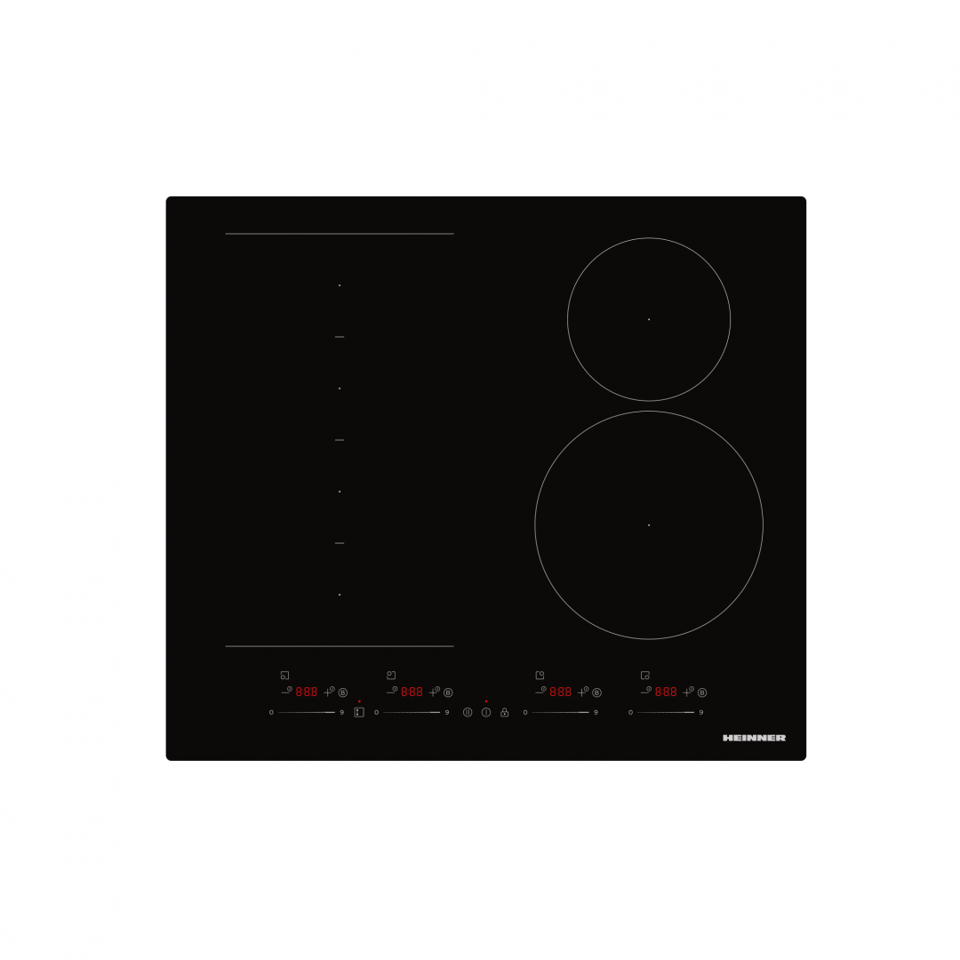 Heinner Plita incorporabila Plita Incorporabila Heinner HBHI-M4ZB1FXSMTC | 4 Zone, Mixt Gaz + Electric, Inox, 59x52cm