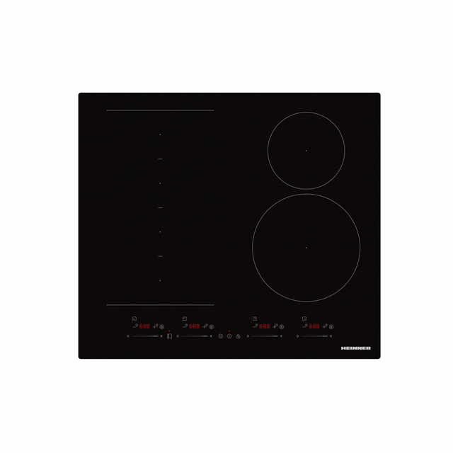 Heinner Plita incorporabila Plita Incorporabila Heinner HBHI-M4ZB1FXSMTC | 4 Zone, Mixt Gaz + Electric, Inox, 59x52cm