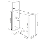 Heinner Congelator vertical Congelator Vertical Heinner HFF-BIM212NFCE++ | 212L, No Frost, Clasa E, Incorporabil