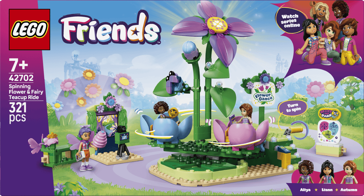 Lego Jucării Set Constructie LEGO Botanicals 42702 | Floare Rotitoare si Ceasca pentru Zane