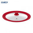 Heinner Capac oala Capac Oala Heinner HR-AER-28D32R | Sticla, Margine Silicon, 28-32cm, Rosu