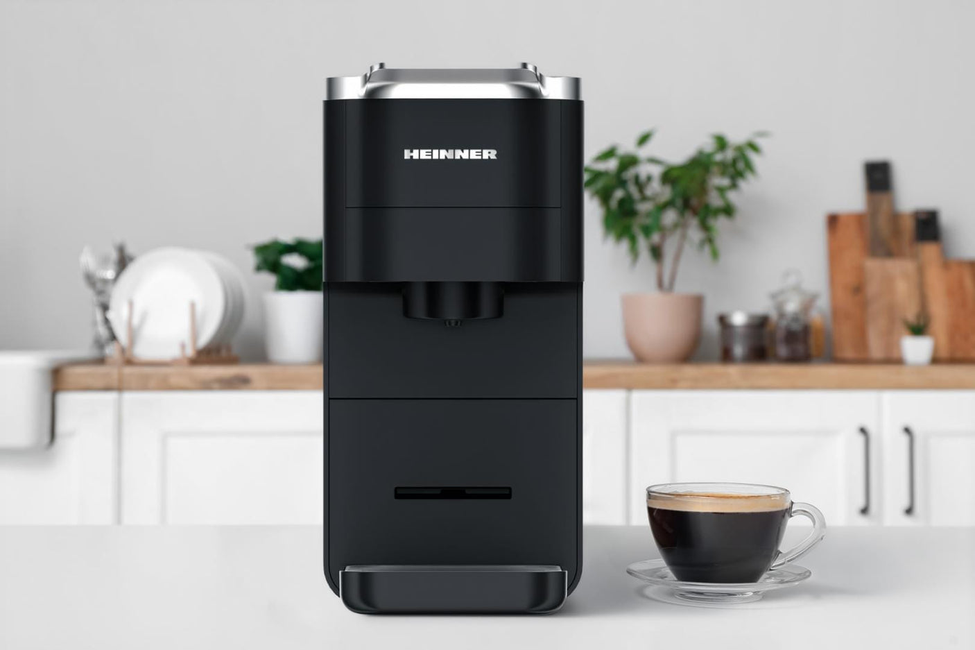 Heinner Espressor manual Espressor Cu Capsule Heinner HEMC-DD15BK | Cafe Supreme, 19 Bar, 1450W