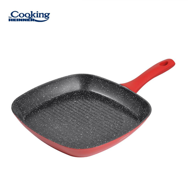 Heinner Tigaie Tigaie Grill Heinner HR-BET-ED28 | 28cm, Aluminiu Forjat, Red Stone