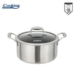 Heinner Oala Oala Heinner HR-MRK-24 | 24cm, 5L, 3 Straturi, Inox, Capac Sticla