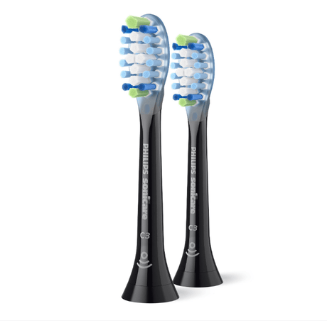 Philips Perie Perie Philips Sonicare HX9042/88 | Plaque Defence, 2 capete, Click-on, BrushSync, Negru
