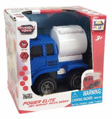 Vehicule cu Frictiune, Scara 1/43, 10CM, Autocisterna Albastra — Cevodle