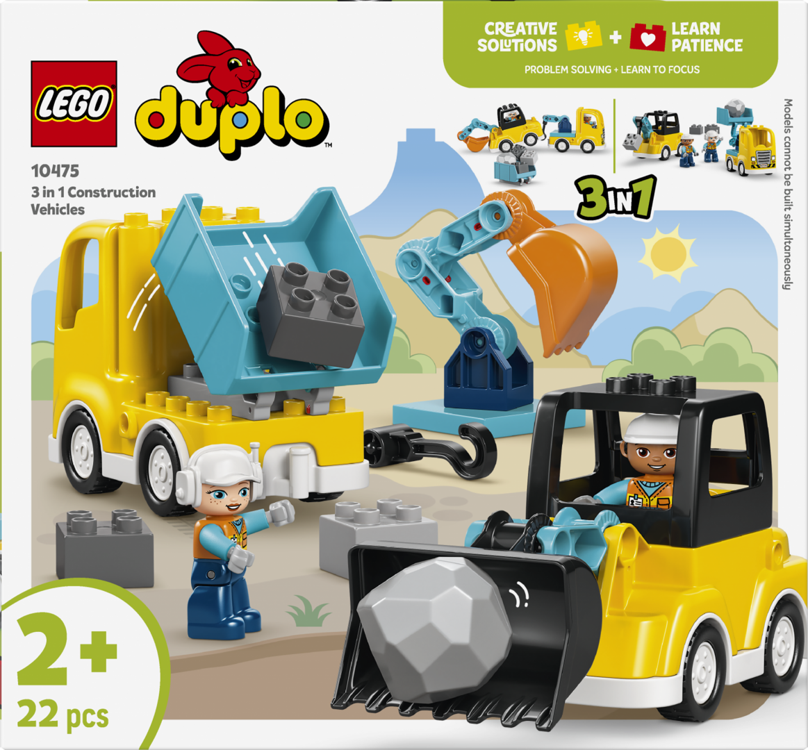 Vehicule de Constructii 3 în 1 LEGO10475