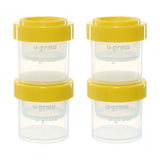 Set 8 Recipiente cu Capac pentru Stocare Hrana Copii, 4*80ml + 4*220ml, U-grow