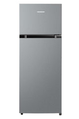 Heinner Frigider Frigider cu doua usi Heinner HF-M24ESE++, 204L, frigider 163L, congelator 41L, Clasa E, control electronic cu termostat ajustabil, lumina LED, rafturi de sticla, 55 x 55 x 143 cm, Argintiu