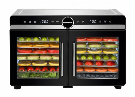 Heinner Deshidrator Deshidrator Heinner DualDry Elite HFD-KDDB1400BKSS | 1400W, 14 Tavi, Dublu Compartiment
