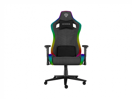 GENESIS Scaun gaming Genesis TRIT 660, material textil, iluminare RGB, suporta pana la 150 kg, inaltime reglabila, spatar ajustabil, gri