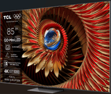 TCL Televizoare Televizor TCL Mini LED 85Q8C | 215 cm, Smart Google TV, 4K UHD, 144Hz, (Model 2025)