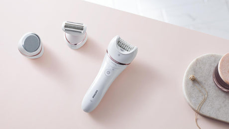 Philips Epilator Epilator Philips BRE730/10 | Umed/Uscat, 32 Pensete, 7 Accesorii, 2 Viteze
