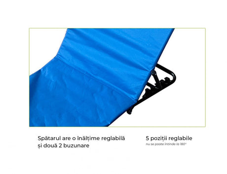 Heinner Accesorii plaja Covor Plaja Heinner DCPP002B | 141x45x51cm, Tip Sezlong, Albastru