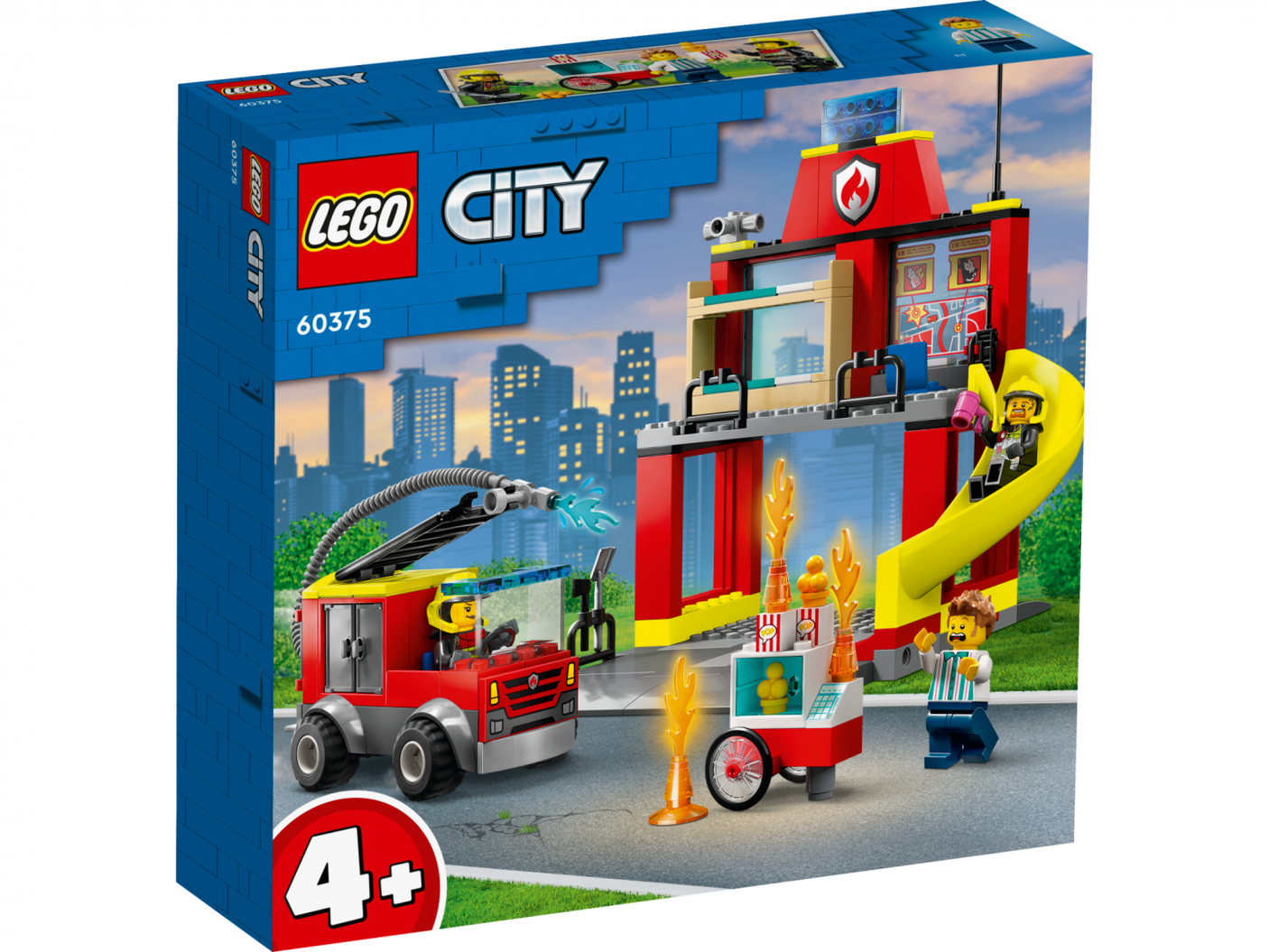 60375 Remiza și Masina de Pompieri — LEGO
