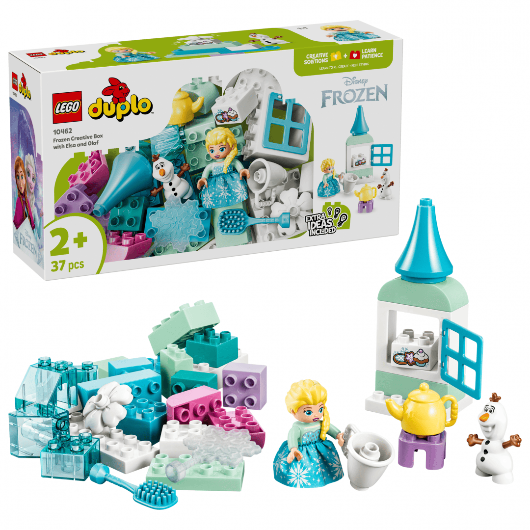 Lego Jucării Set Constructie LEGO Disney 10462 | Cutie Creativa cu Elsa si Olaf din Regatul de Gheata