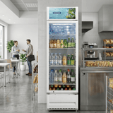 Heinner Resigilat - Vitrina frigorifica [RESIGILAT] Vitrina Frigorifica Heinner HSC-M265WHB | 265L, 306 Sticle, Clasa B, LED