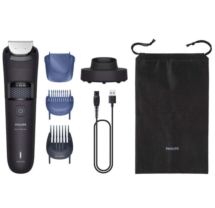 Philips Aparat de tuns barba Philips Series 5000 BT5780/15, acumulator, negru, autonomie 100 min