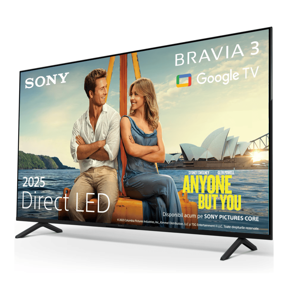 Sony Televizor Sony BRAVIA 3 LED 50S39, 126 cm, Smart Google TV, 4K, Clasa E