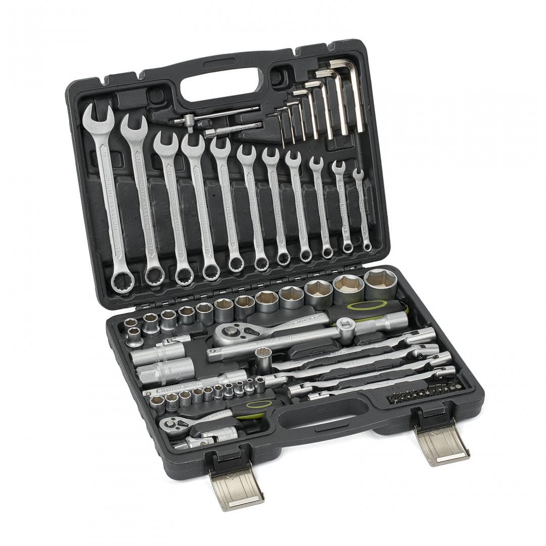 Heinner Trusa scule Trusa Scule Heinner CTSM016 | 77 Piese, 1/4" & 1/2", CR-V