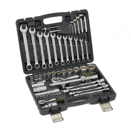 Heinner Trusa scule Trusa Scule Heinner CTSM016 | 77 Piese, 1/4" & 1/2", CR-V