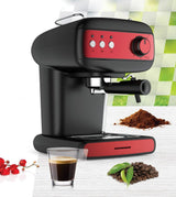 Heinner Espressor manual Espressor Heinner HEM-1100BKRD | Red Boquette, 1100W, 15 Bar, Negru/Rosu