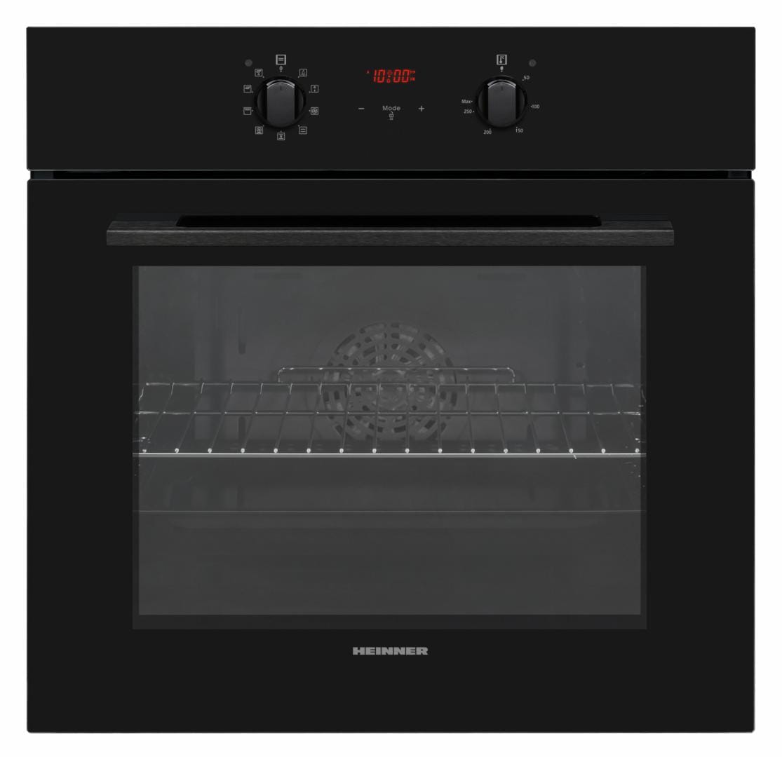 Heinner Cuptor incorporabil Cuptor Incorporabil Heinner HBO-V659GCDRC-GBK | 65L, Gaz, Grill Electric, Negru, 59.5x55x59.5cm