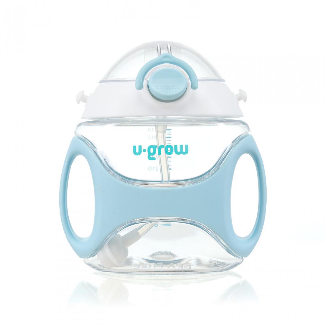Sticla Tritan cu Pai și Curea, 330 Ml, Blue, U-grow