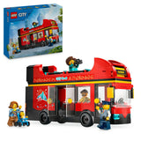 Autobuz Turistic Rosu cu Etaj Lego 60407