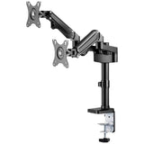 NEOMOUNTS Brat de birou pentru monitor Neomounts, poate sustine 2 monitoare cu diagonala display 17-27", suporta pana la 14kg per monitor, full motion, +45°, -45° inclinatie, +90°, -90° swivel, +180°, -180° rot