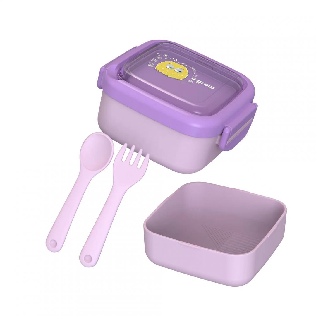 Caserola 2in 1 cu Lingurita și Furculita, Mov, U-grow