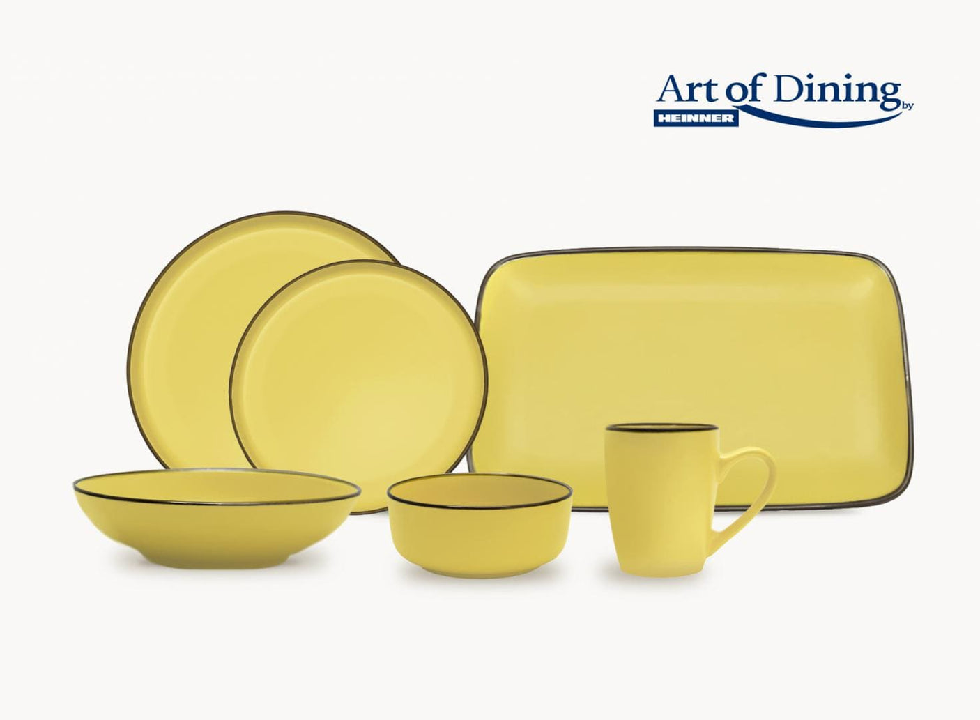 Heinner Set farfurii Set Farfurii Desert Heinner HR-WDF-M20D6 | Ceramica, 20cm, 6 Piese, Medeea