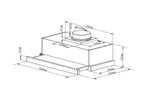 Heinner Hota telescopica Hota Telescopica Heinner HTCH-440FS | 60cm, 440m3/h, Inox