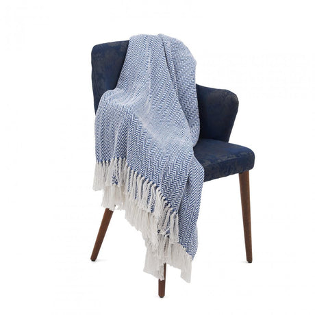 Heinner Cuvertura Cuvertura Pled Heinner HR-PLD160-ZBLU | 160x200 cm, Model Zig, Albastru