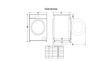 Heinner Masina de spalat rufe Masina de spalat rufe slim cu uscator Heinner HWDM-M814IVKA | Clasa A, 8kg spalare, 6kg uscare, 1400RPM, 59.5x47.5x85cm