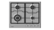 Heinner Plita incorporabila Plita Incorporabila Heinner HBH-M495IWFIX | 4 Arzatoare Gaz, Aprindere Electrica, Negru, 60x51.5cm