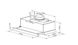 Heinner Hota telescopica Hota Telescopica Heinner HTCH-440GBK | 440 m3/h, 60cm, Neagra