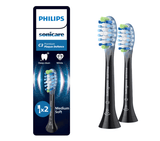 Philips Perie Perie Philips Sonicare HX9042/88 | Plaque Defence, 2 capete, Click-on, BrushSync, Negru