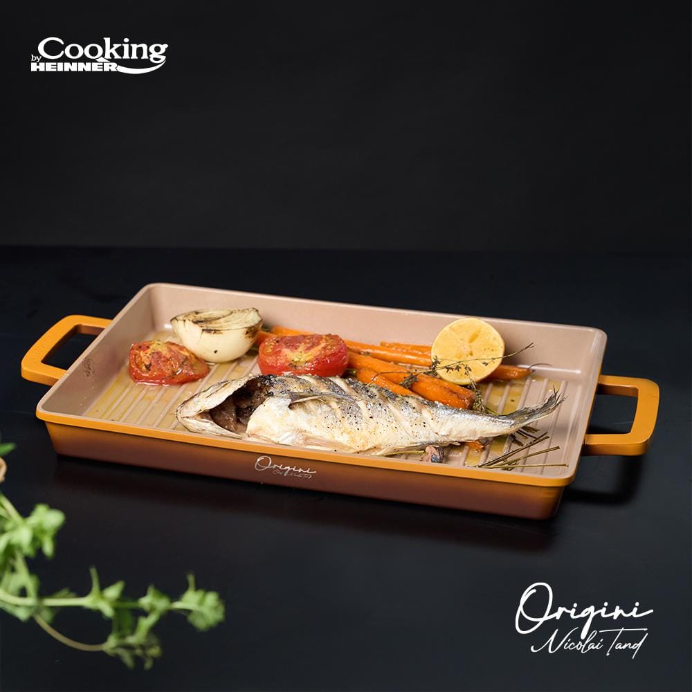 Heinner Tava Tava Gratar Heinner HR-BJK-G36 | Aluminiu Turnat, 36x26.4cm, Nicolai Tand