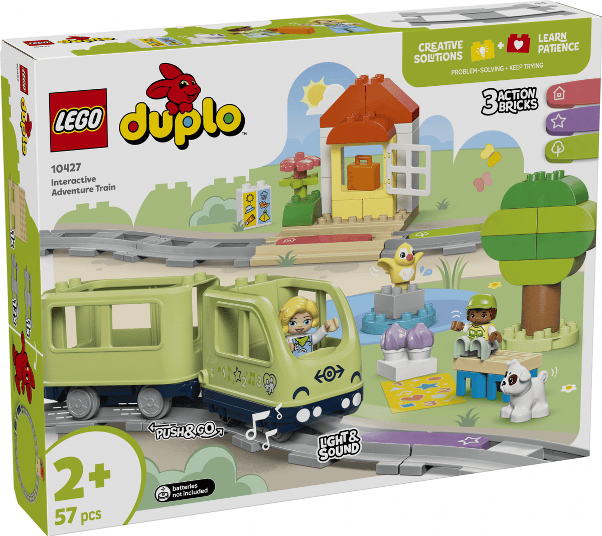 Set Constructie LEGO Vehicule 10427 | Tren de Aventura Interactiv